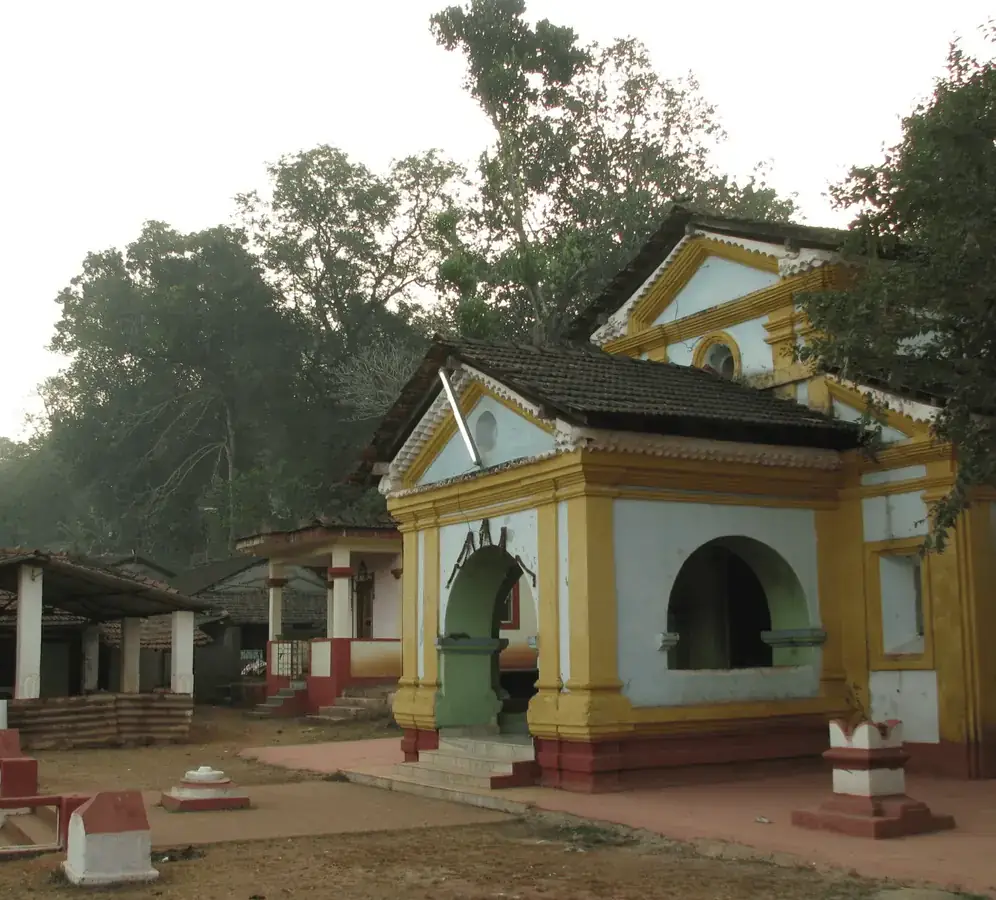 The temple complex at first light
